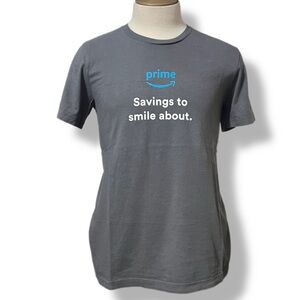 Whole Foods Market Prime Member Employee Grey T Shirt Adult MEDIUM Made in USA